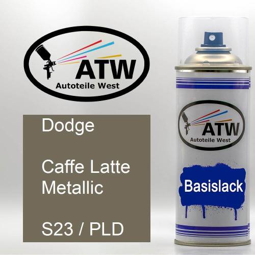 Dodge, Caffe Latte Metallic, S23 / PLD: 400ml Sprühdose, von ATW Autoteile West.
